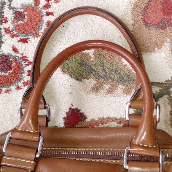 MICHAEL KORS VINTAGE LEATHER SATCHEL - Picture 5 of 11